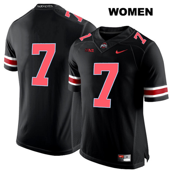 Ohio State Buckeyes Women's Teradja Mitchell #7 Red Number Black Authentic Nike No Name College NCAA Stitched Football Jersey DT19M43MO